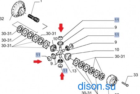 76087537 washer, thrust