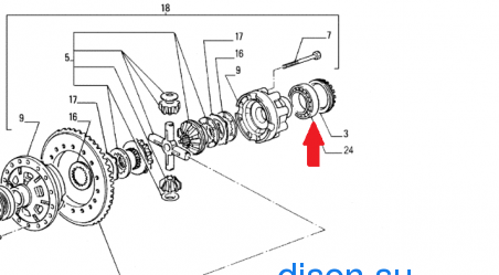 76036098 bearing assy